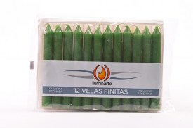 12 VELAS FINITAS PARAFINA CORTAS- VERDE (PS).jpg